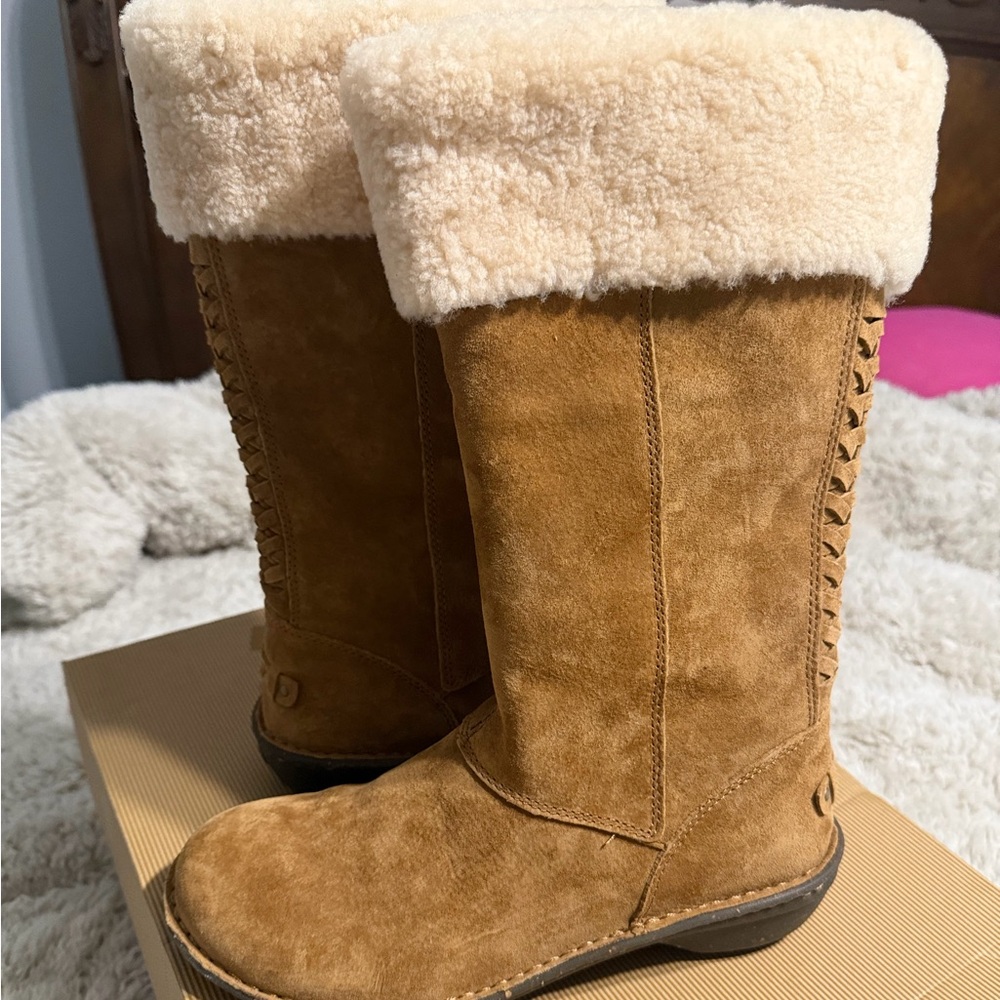UGG Tan Shearling Winter Boots